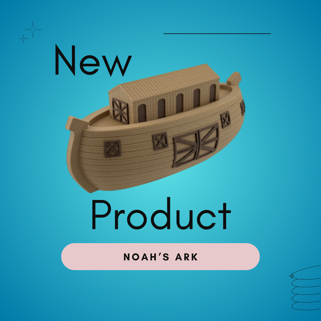 Noah's Ark Floating 6 inch Bath Boat from TUBTASTIC, pretend play, cake topper, bible, baby shower