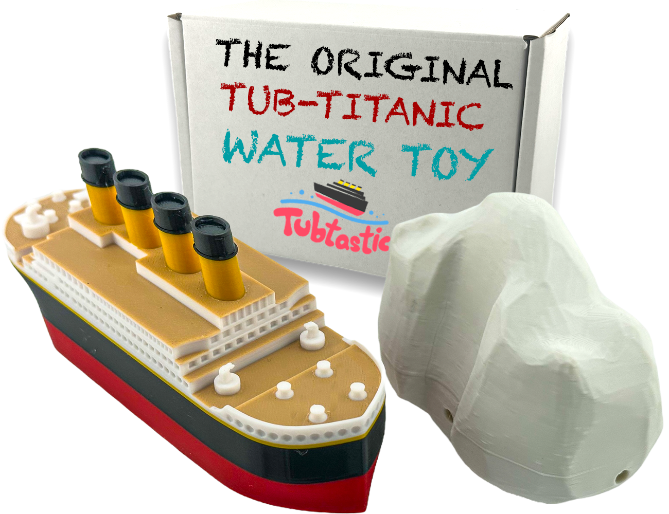 The Original Floating Titanic Bath Toy from Tubtastic with free large Iceberg. Bath toy, Pool toy, RMS Titanic.