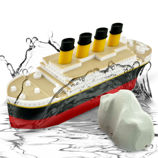 The Original Floating Titanic Bath Toy from Tubtastic with free large Iceberg. Bath toy, Pool toy, RMS Titanic.